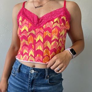 Funky Patter Cropped Tank